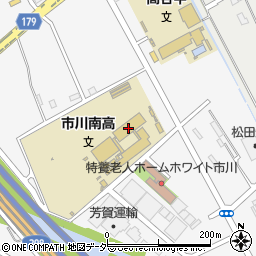 千葉県立市川南高等学校周辺の地図
