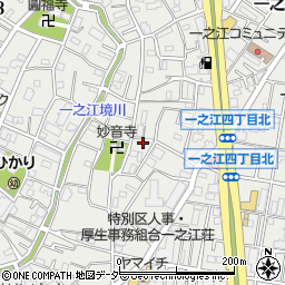 東京都江戸川区一之江5丁目周辺の地図