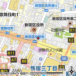 ９０新宿ビル周辺の地図