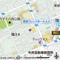 東京都江戸川区瑞江4丁目49周辺の地図