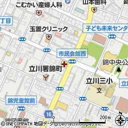 お仏壇のはせがわ　立川店周辺の地図