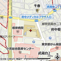 東京都立武蔵台学園周辺の地図