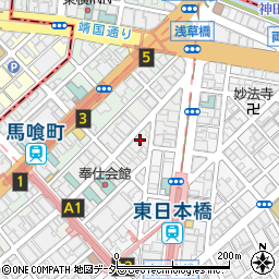 丸中株式会社　横山町店周辺の地図
