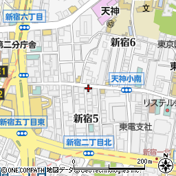 居酒屋 Dining OSEWA 新宿本店周辺の地図