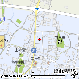 山梨県甲州市塩山熊野287周辺の地図