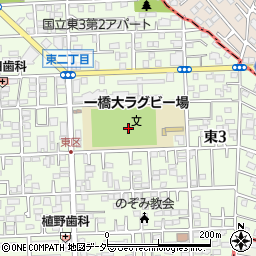 東京都国立市東3丁目10周辺の地図