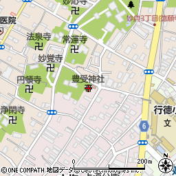 豊受神社周辺の地図