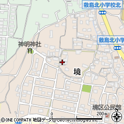 山梨県甲斐市境475周辺の地図