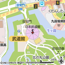 東京都千代田区北の丸公園2-3周辺の地図