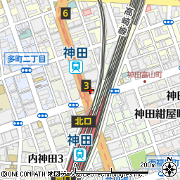 東京都千代田区神田鍛冶町3丁目2周辺の地図