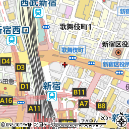 新宿東口プライマリケアクリニック周辺の地図