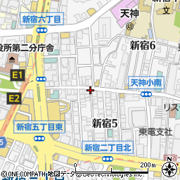 東京都新宿区新宿周辺の地図