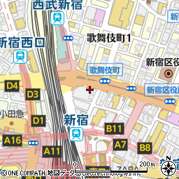 もみの匠　新宿東口店周辺の地図