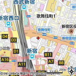 東京都新宿区新宿3丁目23-11周辺の地図