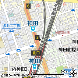 スターバックスコーヒー 神田駅前店周辺の地図