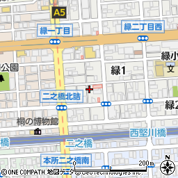 東京都墨田区緑1丁目7-3周辺の地図