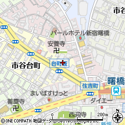東京都新宿区市谷台町3周辺の地図