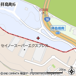 東京都昭島市拝島町6丁目周辺の地図