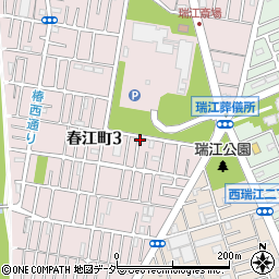 春江町 月極駐車場周辺の地図
