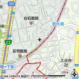 東京都中野区本町1丁目1周辺の地図