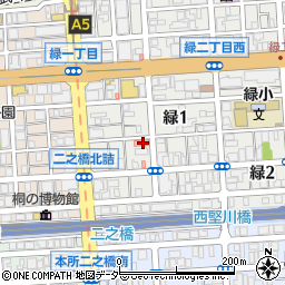 東京都墨田区緑1丁目7-7周辺の地図