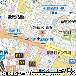 新宿　ＣＥＮＴＥＲ　ＣＯＵＲＴ周辺の地図