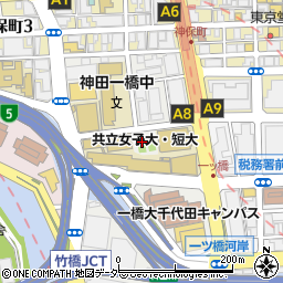 東京都千代田区一ツ橋2丁目周辺の地図