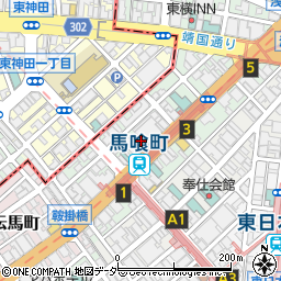 東京都中央区日本橋馬喰町1丁目7周辺の地図