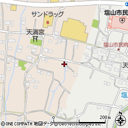 山梨県甲州市塩山下塩後997周辺の地図