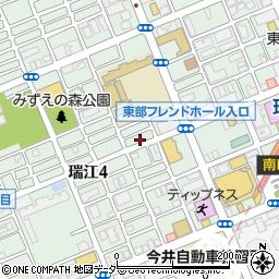 東京都江戸川区瑞江4丁目52周辺の地図