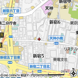 中国料理 歓 ファン 新宿周辺の地図