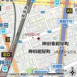 東京都千代田区神田富山町19周辺の地図