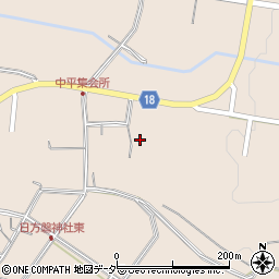 長野県上伊那郡飯島町中平周辺の地図