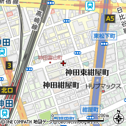お弁当屋俵屋　神田富山町店周辺の地図