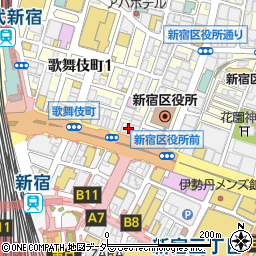 串焼き×宴会 千里香 新宿店周辺の地図