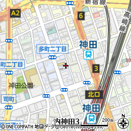 タイムズ神田多町第３駐車場周辺の地図
