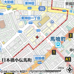 東京都千代田区東神田1丁目周辺の地図