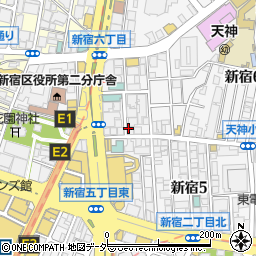 新宿・ＬＥＦＫＡＤＡ周辺の地図