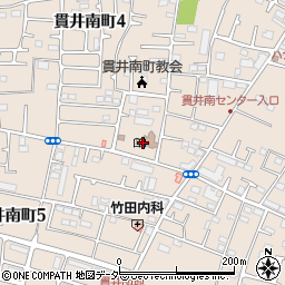 小金井市役所　貫井南センター周辺の地図