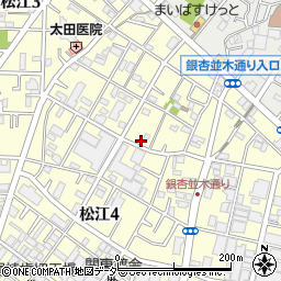 東京都江戸川区松江周辺の地図