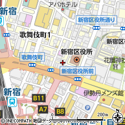 東京都新宿区歌舞伎町1丁目6-14周辺の地図