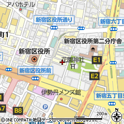 Ａ歌舞伎町ガラス緊急隊・３６５日２４時間　歌舞伎町センター周辺の地図