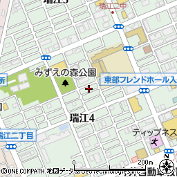 東京都江戸川区瑞江4丁目34周辺の地図
