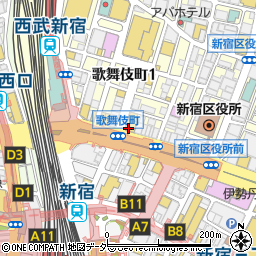 ドン・キホーテ新宿歌舞伎町店周辺の地図