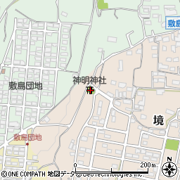 山梨県甲斐市境931-1周辺の地図