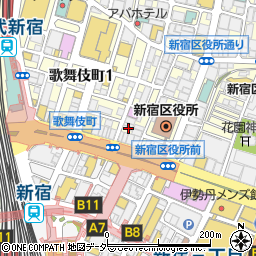 東京都新宿区歌舞伎町1丁目6-6周辺の地図
