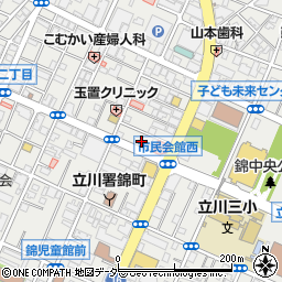 インドレストラン キッチン キング 立川店周辺の地図