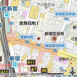米久商店周辺の地図