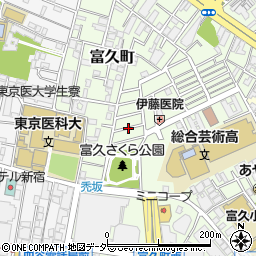 東京都新宿区富久町32周辺の地図