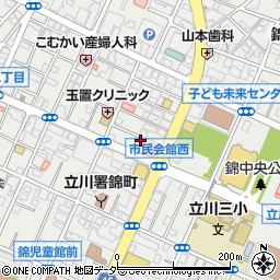 日本ハウズイング株式会社　立川支店周辺の地図